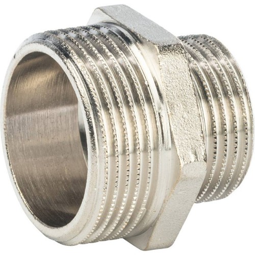 Ниппель НН STOUT переходной никелированный 1 1/4X1