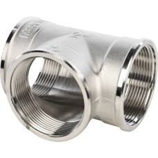 Тройник STOUT ВВ никелированный 2