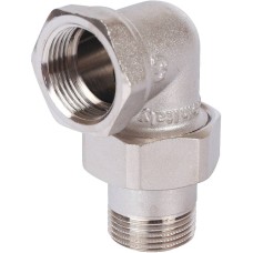 Разъемное угловое соединение STOUT американка ВН, никелированное 3/4