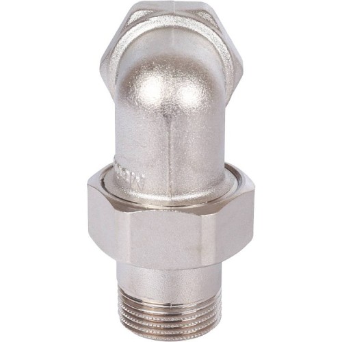 Разъемное угловое соединение STOUT американка ВН, никелированное 3/4