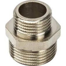 Ниппель НН STOUT переходной никелированный 3/4X1/2