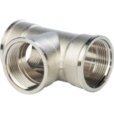 Тройник STOUT ВВ никелированный 1 1/4