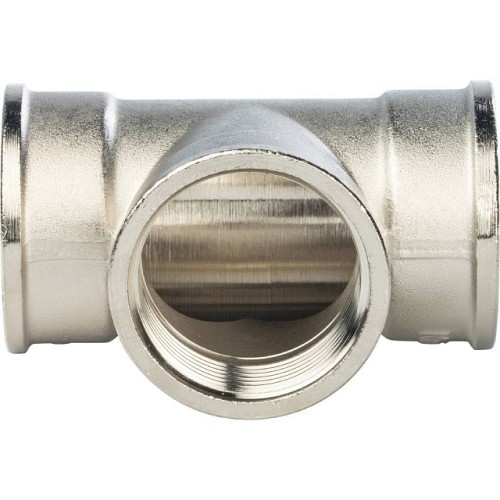 Тройник STOUT ВВ никелированный 1 1/4