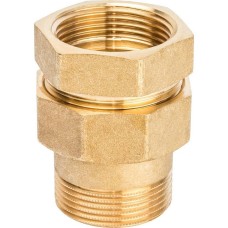 Разъемное соединение STOUT американка ВН 1 1/4 уплотнение под гайкой по плоскости