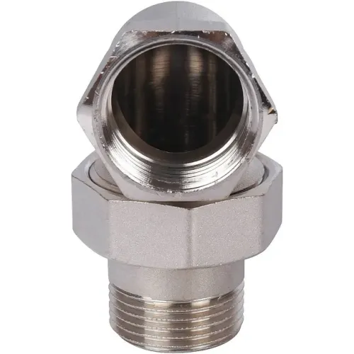 Разъемное угловое соединение STOUT американка ВН 1 уплотнение под гайкой o-ring кольцо, никелированное