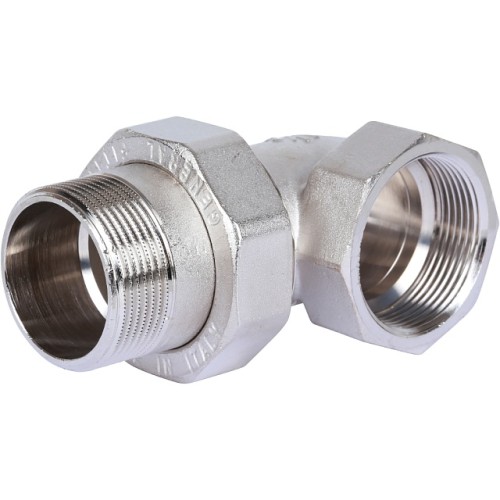 Разъемное угловое соединение STOUT американка ВН 1 1/2 уплотнение под гайкой o-ring кольцо, никелированное