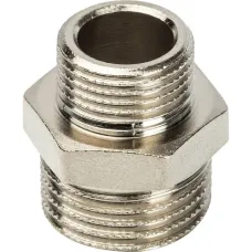 Ниппель НН STOUT переходной никелированный 1/2X3/8