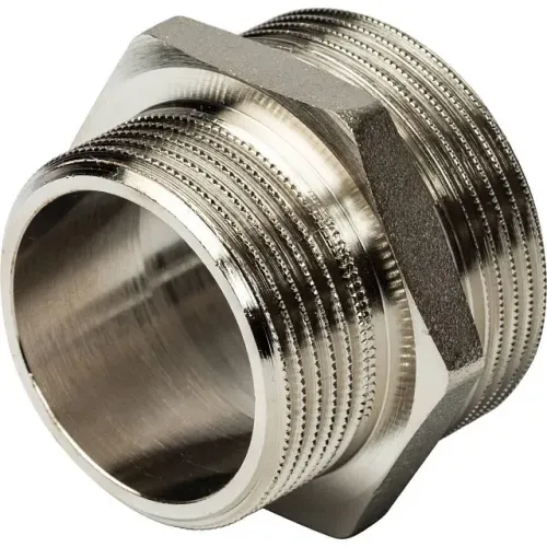 Ниппель НН STOUT переходной никелированный 1 1/2X1 1/4