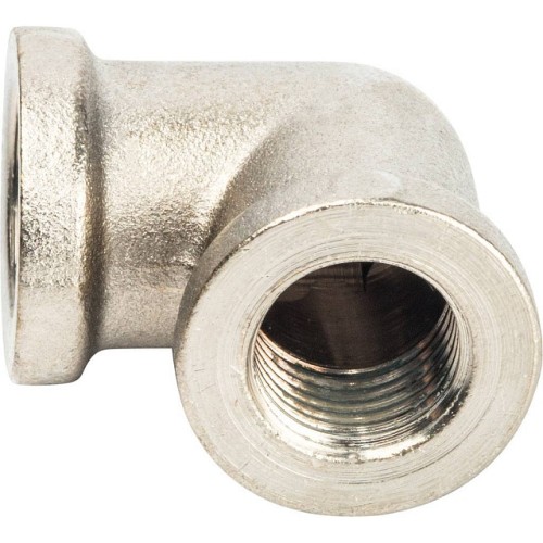 Угольник STOUT ВВ никелированный 1/4