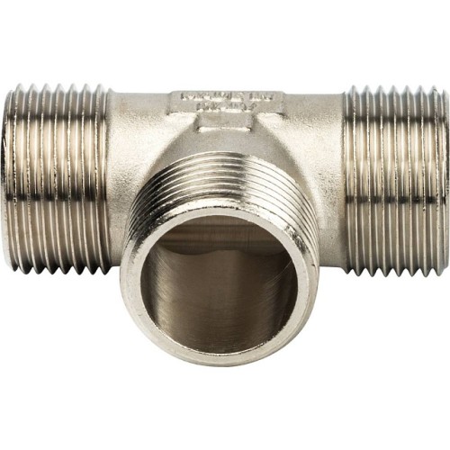 Тройник STOUT НН никелированный 1 X1 X1