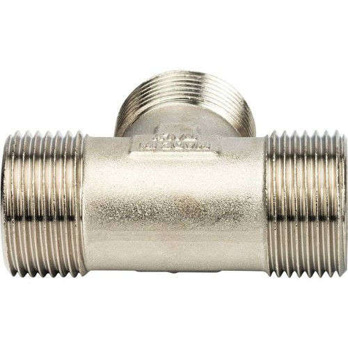 Тройник STOUT НН никелированный 1 X1 X1