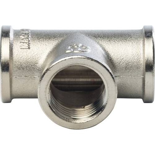 Тройник STOUT ВВ никелированный 1/2