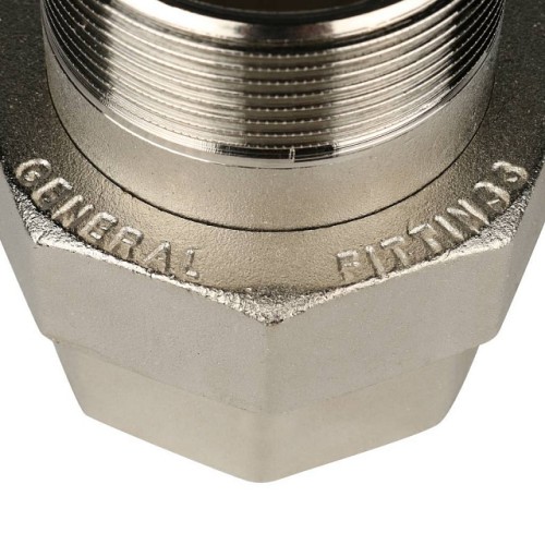 Разъемное соединение STOUT американка ВН никелированное, уплотнение под гайкой 2 o-ring кольцо