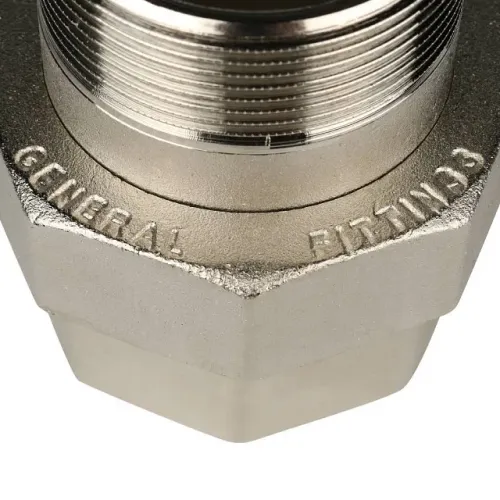 Разъемное соединение STOUT американка ВН никелированное, уплотнение под гайкой 2 o-ring кольцо