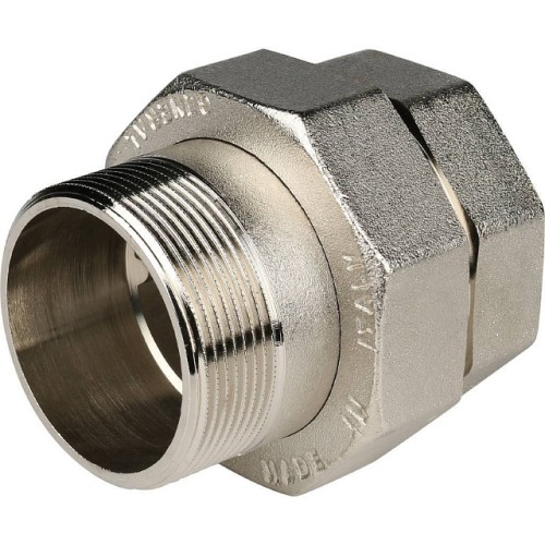 Разъемное соединение STOUT американка ВН никелированное, уплотнение под гайкой 2 o-ring кольцо