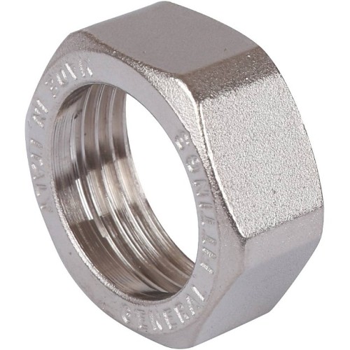 Разъемное соединение STOUT американка ВН 3/4 никелированное, уплотнение под гайкой по плоскости