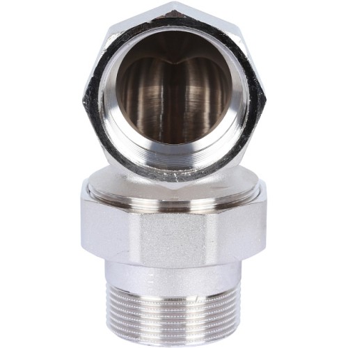 Разъемное угловое соединение STOUT американка ВН 1 1/4 уплотнение под гайкой o-ring кольцо, никелированное