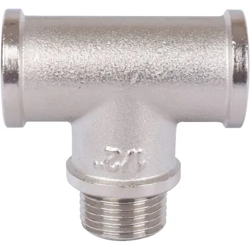 Тройник STOUT ВНВ никелированный 1/2 x1/2 x1/2