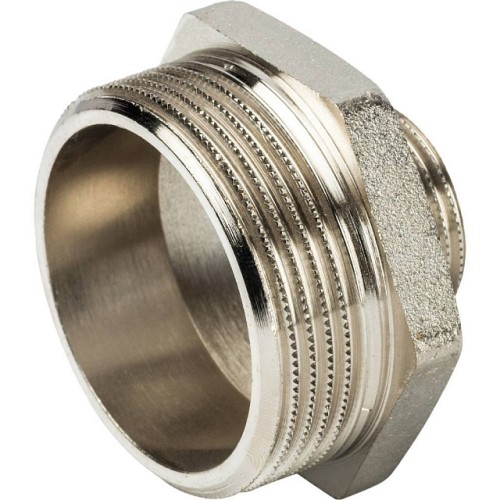 Ниппель НН STOUT переходной никелированный 1 1/2X3/4