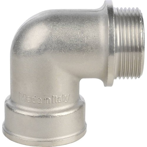 Угольник STOUT с упором НВ никелированный 1 1/4