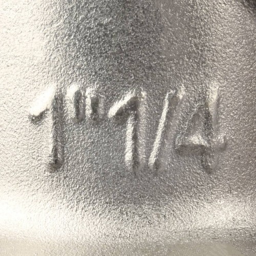 Угольник STOUT с упором НВ никелированный 1 1/4