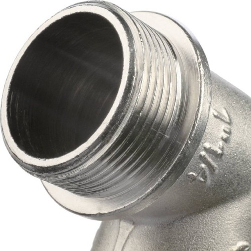 Угольник STOUT с упором НВ никелированный 1 1/4