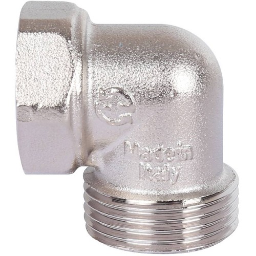 Разъемное угловое соединение STOUT американка ВН, никелированное 1/2