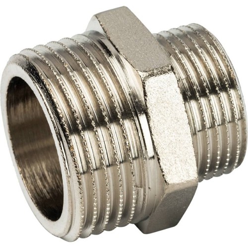 Ниппель НН STOUT переходной никелированный 1 X3/4