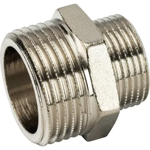 Ниппель НН STOUT переходной никелированный 1 X3/4