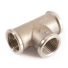 Тройник STOUT ВВ никелированный 1/4