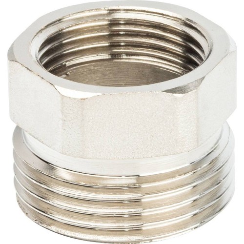 Разъемное соединение STOUT американка ВН 3/4 никелированное, уплотнение под гайкой o-ring кольцо