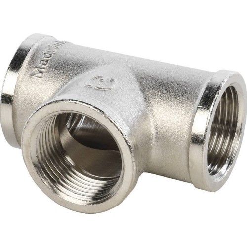 Тройник STOUT ВВ никелированный 3/4