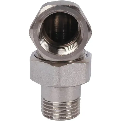 Разъемное угловое соединение STOUT американка ВН 1/2 уплотнение под гайкой o-ring кольцо, никелированное