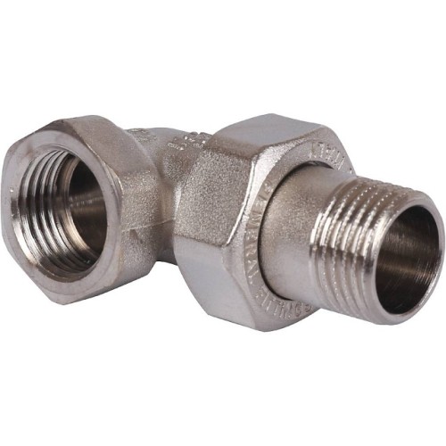 Разъемное угловое соединение STOUT американка ВН 1/2 уплотнение под гайкой o-ring кольцо, никелированное