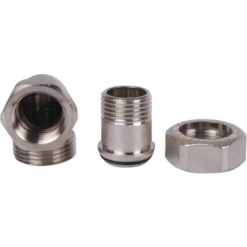 Разъемное угловое соединение STOUT американка ВН 1/2 уплотнение под гайкой o-ring кольцо, никелированное