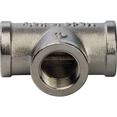 Тройник STOUT ВВ никелированный 3/8