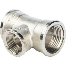 Тройник STOUT ВВ переходной никелированный 1 X3/4X1