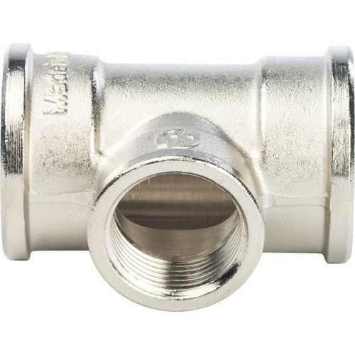 Тройник STOUT ВВ переходной никелированный 1 X3/4X1