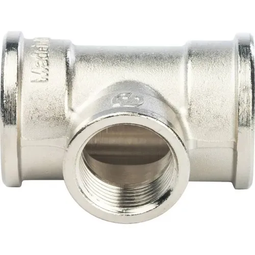 Тройник STOUT ВВ переходной никелированный 1 X3/4X1