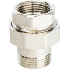 Разъемное соединение STOUT американка ВН никелированное, уплотнение под гайкой 1 o-ring кольцо