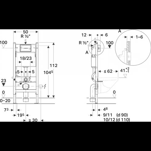 Инсталляция для унитаза GEBERIT 591414