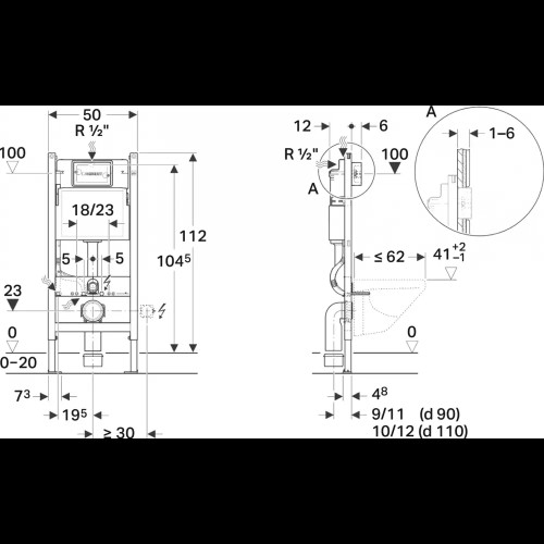 Инсталляция для унитаза GEBERIT 462661