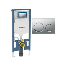 Инсталляция для унитаза Geberit 458.233.00.2в1 с кнопка смыва Geberit Alpha 115.040.21.5 хром