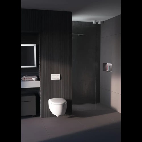 Панель смыва Geberit Alpha 35 пластиковая цвет белый