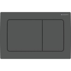 Клавиша смыва Geberit Alpha 30 механическая пластик цвет черный матовый