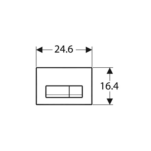 Панель смыва Geberit 115.119.11.1 цвет белый