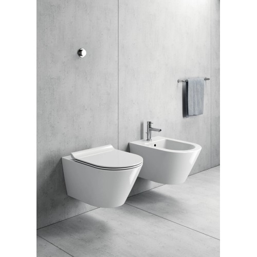 TECE TECEnow Комплект TECEbase 2.0 для установки подвесного унитаза с панелью смыва хром глянцевый TECEnow, унитазом GSI, сиденьем и крепежом хром глянцевый 10096012