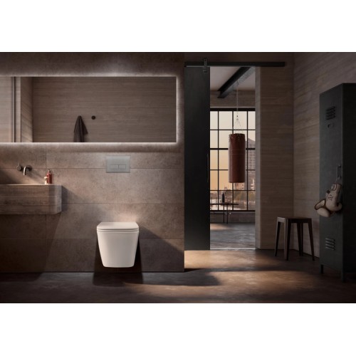 Комплект TECEspring S для установки подвесного унитаза с панелью смыва TECEspring R хром глянцевый контур клавиш хром матовый K401101WCS