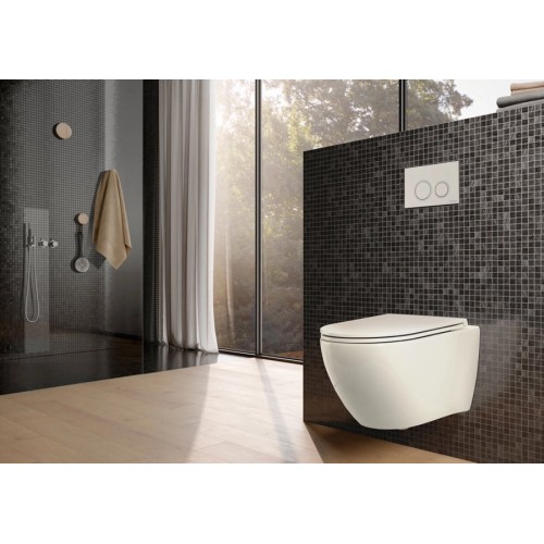 Комплект TECEspring R для установки подвесного унитаза 530x360 мм с панелью смыва TECEspring V хром глянцевый контур клавиш хром матовый K401201WCR