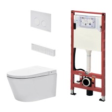 TECEspring Комплект для установки подвесного унитазом-биде TECEspring Smart L с панелью смыва белый S955797